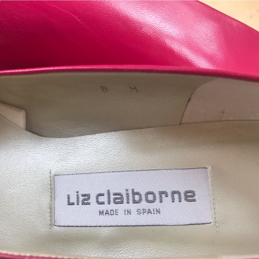 Vintage Kitten Heels Hot Pink 1980s Liz Claiborne 2", size 8 - Picture 10 of 11